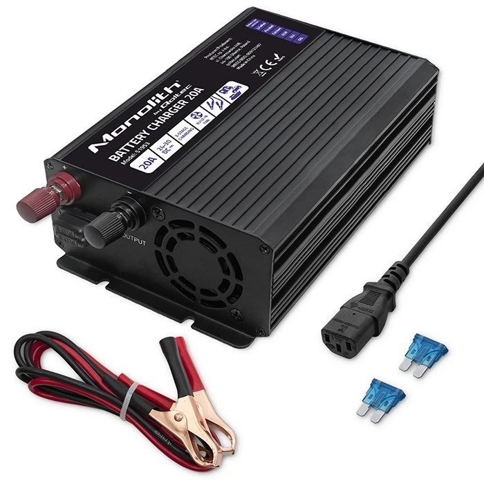 Φορτιστής Μπαταρίας Qoltec for LiFePO4 AGM GEL SLA batteries 20A