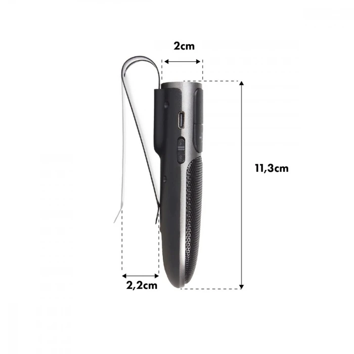 Bluetooth Car Kit Audiocore Wireless Hands-Free Kit Visor Clip On AC480