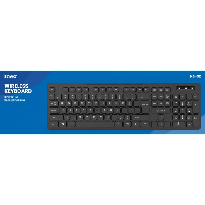 Πληκτρολόγιο Ασύρματο Savio Kb-02 Savio