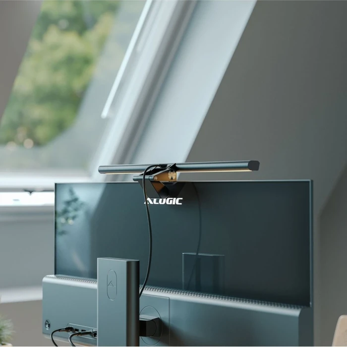 Alogic Illuminate Light Bar with 4K Autofocus Camera Space Grey