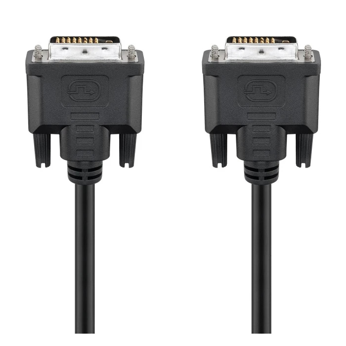 Καλώδιο DVI-D Goobay 24+1 93573, 30AWG, Full HD, 1.8m, μαύρο