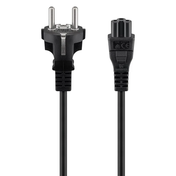 Καλώδιο Τροφοδοσίας Goobay 93586, 0.75mm², 1.8m, μαύρο