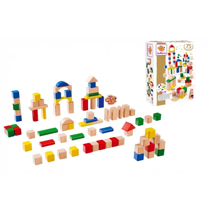 Τουβλάκια Simba Wooden Blocks 75 years 76 blocks 