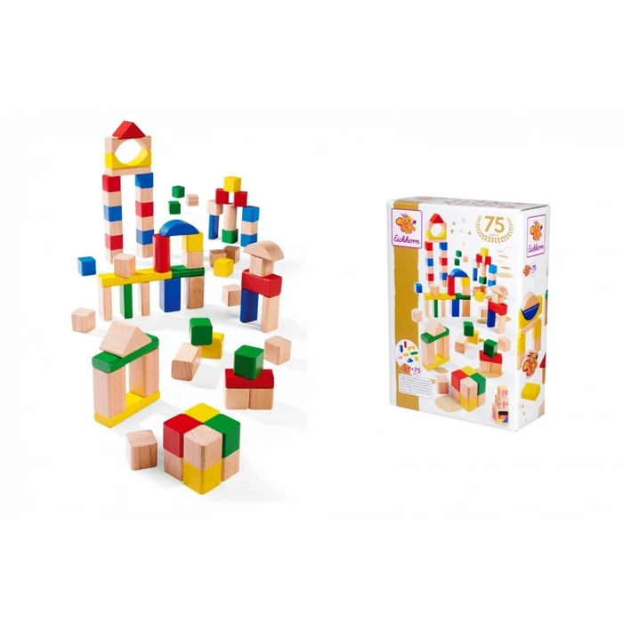 Τουβλάκια Simba Wooden Blocks 75 years 76 blocks 
