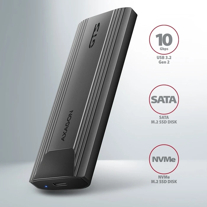 Θήκη Σκληρού Δίσκου Axagon Eem2-Gts2 Usb-C Enclosu Re Gen2 M.2 Nvme/Sata S