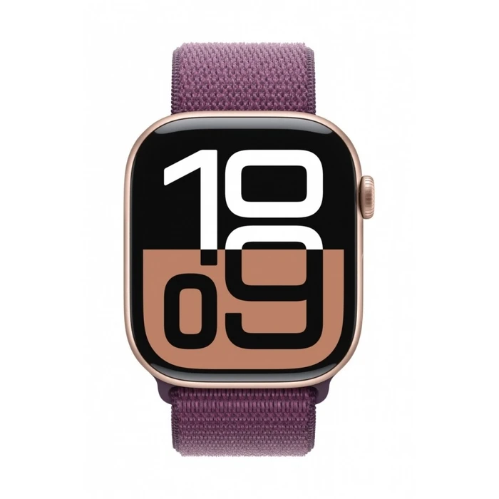 Smartwatch Apple Watch Series 10 GPS 46 mm Rose Gold Aluminium with Plum Sport