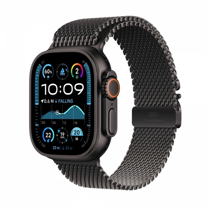 Smartwatch Apple Watch Ultra 2 GPS + Cellular 49 mm Black Titanium with Black Titanium Milanese - M