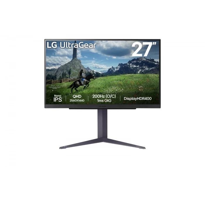 Monitor 27" Lg 27gs85q-B Qhd Ultragear 100hz, 1ms, 400cd, Hdmi, Dp, Usb, Pivot, Has