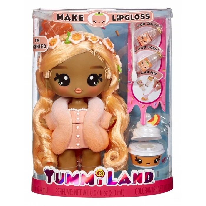 Κούκλα MGA Yummiland Large Lipgloss Pet, Piper Peach