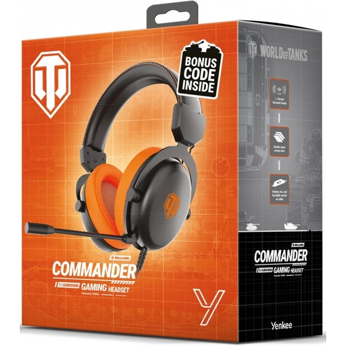 Gaming Headset Yenkee COMMANDER WT300 7.1