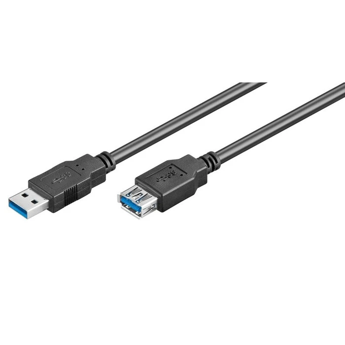 Καλώδιο Usb 3.0 Goobay Σε Usb (F) 93998 Copper 1.8m Μαύρο