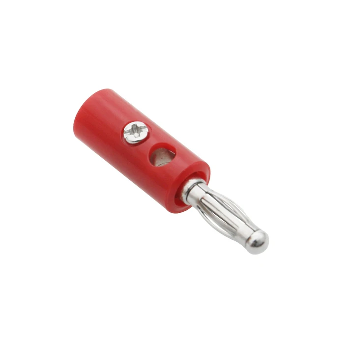 Red Plastic Banana Plug (screw-type)