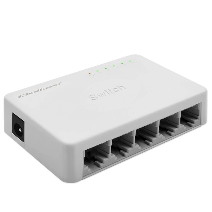 Network Switch Qoltec 5xRJ45 port 1000Mbps LAN