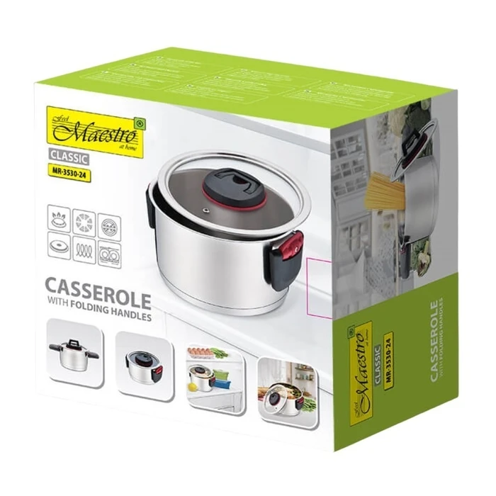 Κατσαρόλα Maestro with LID 24 cm, 5,5 l