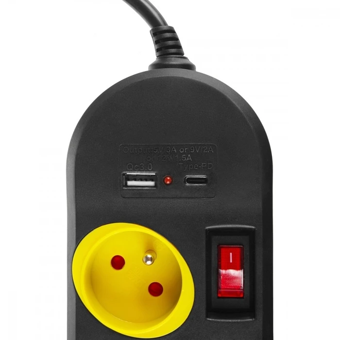 Πολύπριζο Maclean 4 Sockets 1,5m 1,5m Mce508 B