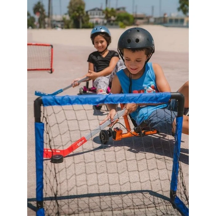 EzyRoller Hockey Set — 2 Goals, 4 Sticks, 2 Pucks (for 4 players, age 4+)