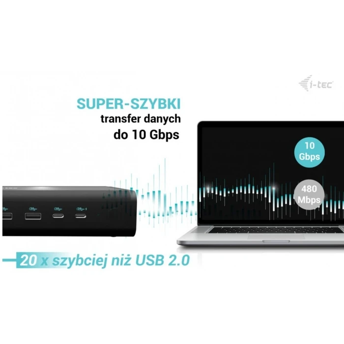 Docking Station i-tec Universal Docking Station 6x 4k/60hz Display Pd 140w