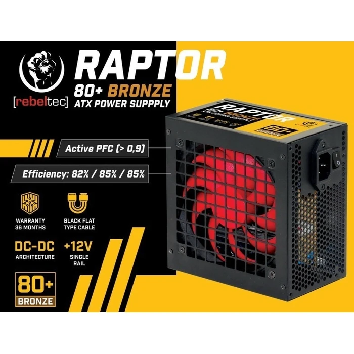Τροφοδοτικό Rebeltec The Atx Rap Tor 600w Bronze 80+ Sin