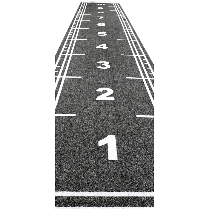 SPRINT TRACK Artificial Turf with Distance Markings 10x2m - Black, BEKA