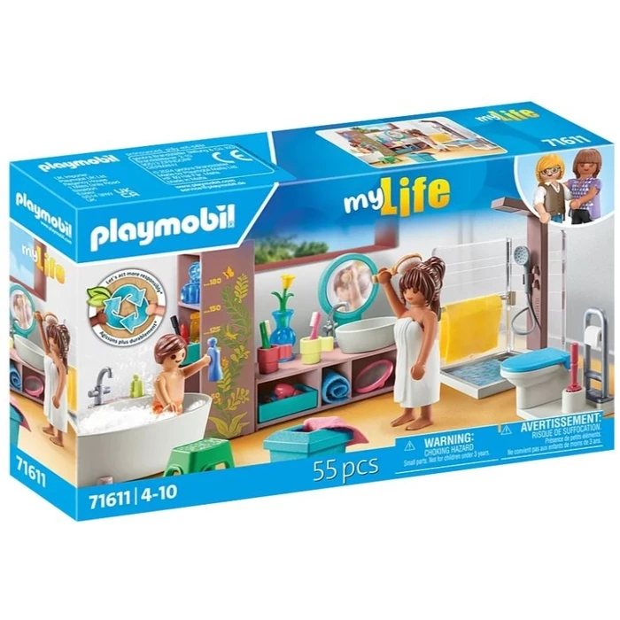Playmobil Figures Set My Life 71611 Bathroom