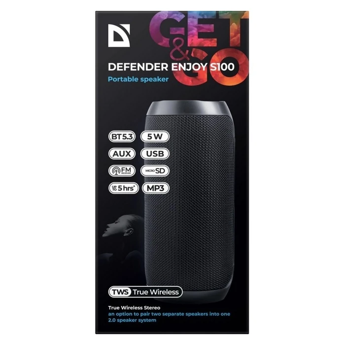 Φορητό Ηχείο Bluetooth Defender Enjoy S100 Black
