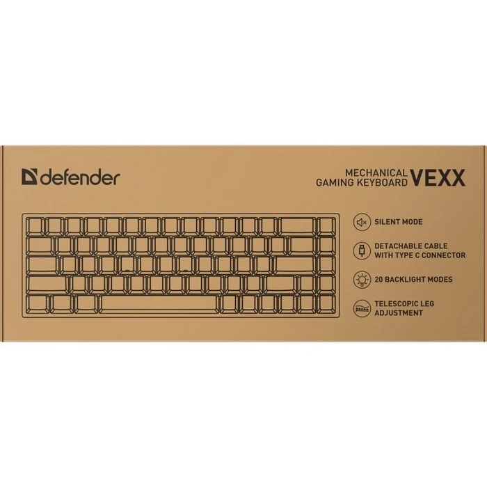 Πληκτρολόγιο Ενσύρματο Defender Mechanic Vexx Gk-084