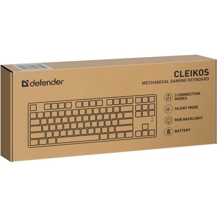 Gaming Πληκτρολόγιο Ενσύρματο Defender Mechanic Cleik Os Gk-135