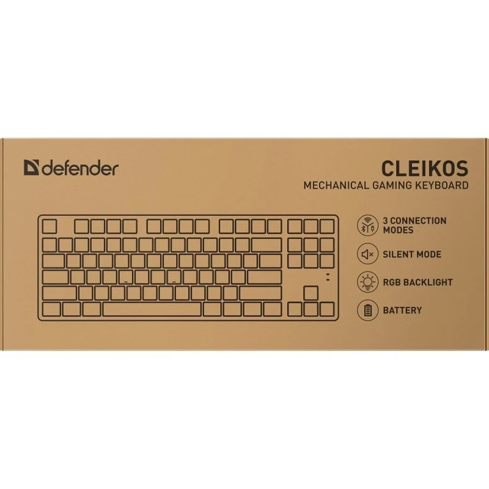 Gaming Πληκτρολόγιο Ενσύρματο Defender Mechanic Cleik Os Gk-135