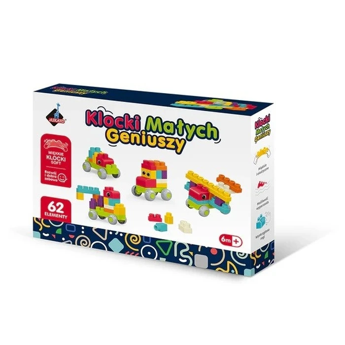 Παιχνίδι Κατασκευών Askato Little geniuses building blocks 62 pieces