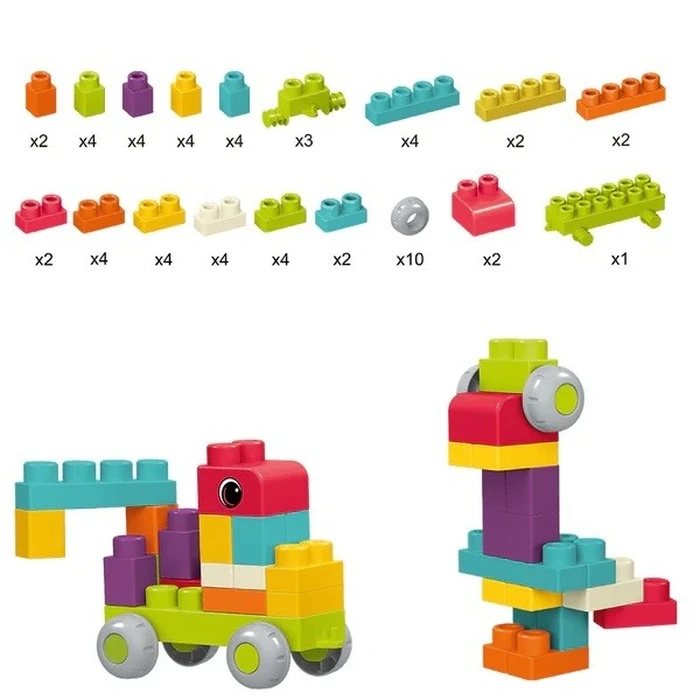 Παιχνίδι Κατασκευών Askato Little geniuses building blocks 62 pieces