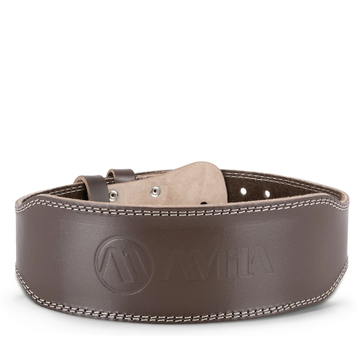 Ζώνη Άρσης Βαρών Amila Δερμάτινη Καφέ A Quality M