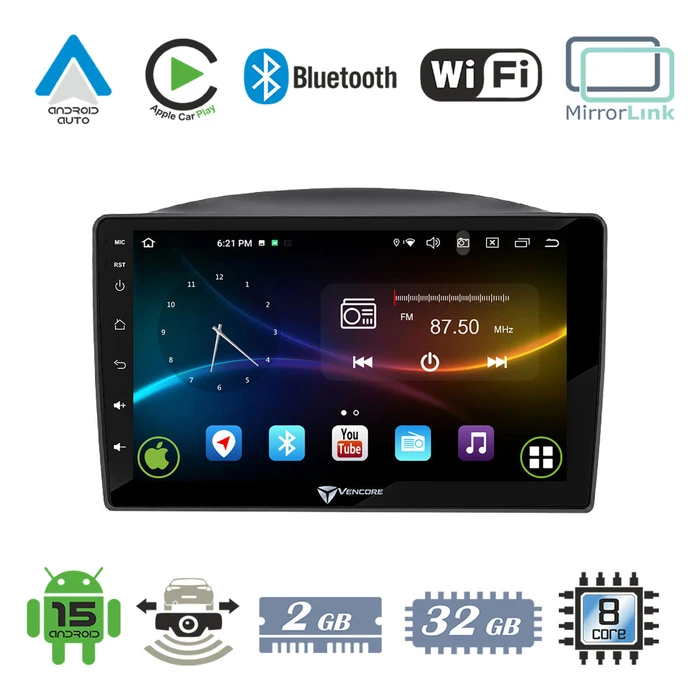 VenCore 3236-10008-0779B - Οθόνη Multimedia Android 15 10.1" για Mercedes Vito W447 2015-2021 - Μαύρη