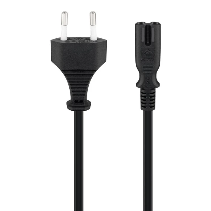 Καλώδιο Τροφοδοσίας Goobay Euro 95038 2x 0.75mm² 3m Μαύρο