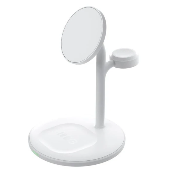 Ασύρματος Φορτιστής Green Cell 3in1 MagSafe Magnetic Inductive Charger White