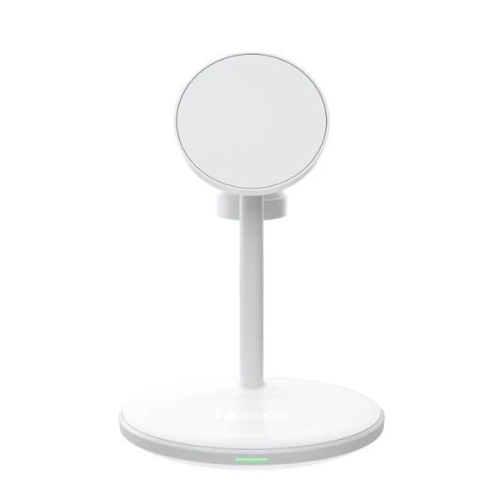 Ασύρματος Φορτιστής Green Cell 3in1 MagSafe Magnetic Inductive Charger White