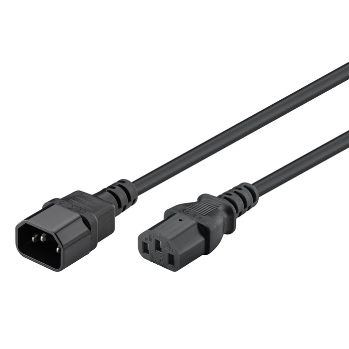 Καλώδιο Τροφοδοσίας Goobay προέκτασης 95287, 1mm², 3m, μαύρο