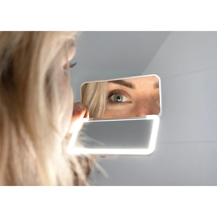Καθρέπτης Μακιγιάζ Concept Pocket cosmetic with LED KZ2010 White
