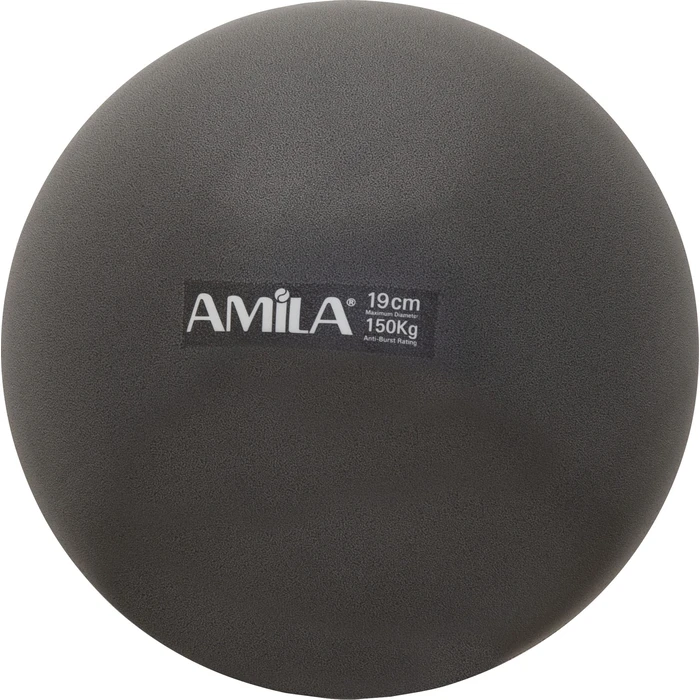 Μπάλα Pilates Amila 19cm, Μαύρη, σε κουτί