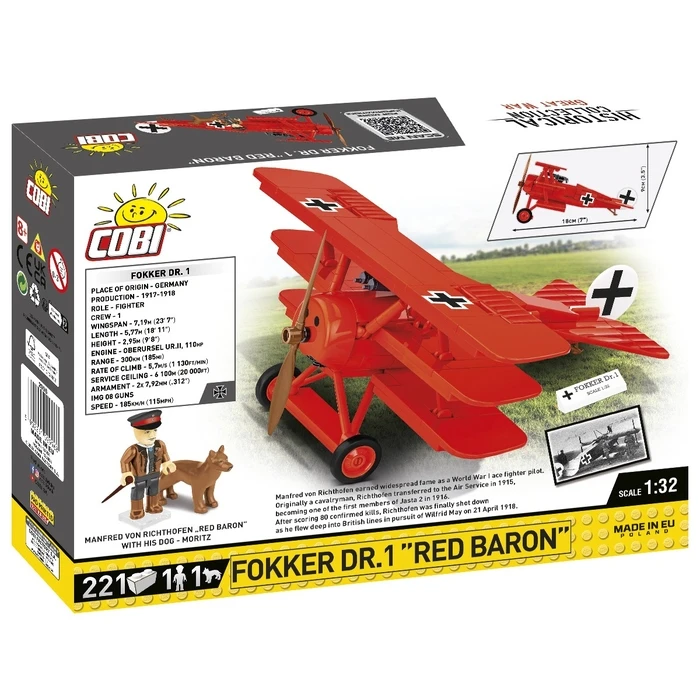 Τουβλάκια Cobi Blocks Fokker DR.1 Red Baron 221 blocks