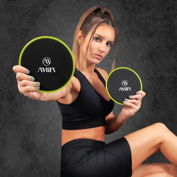 Δίσκοι Ολίσθησης Amila Gliding Pads Lime