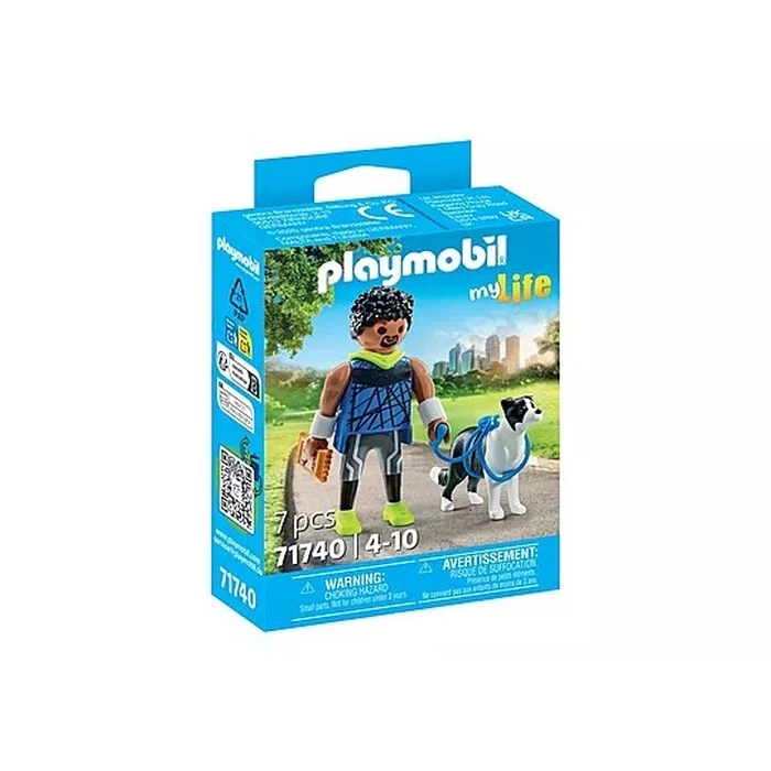 Playmobil My Life 71740 Jogger with Border Collie