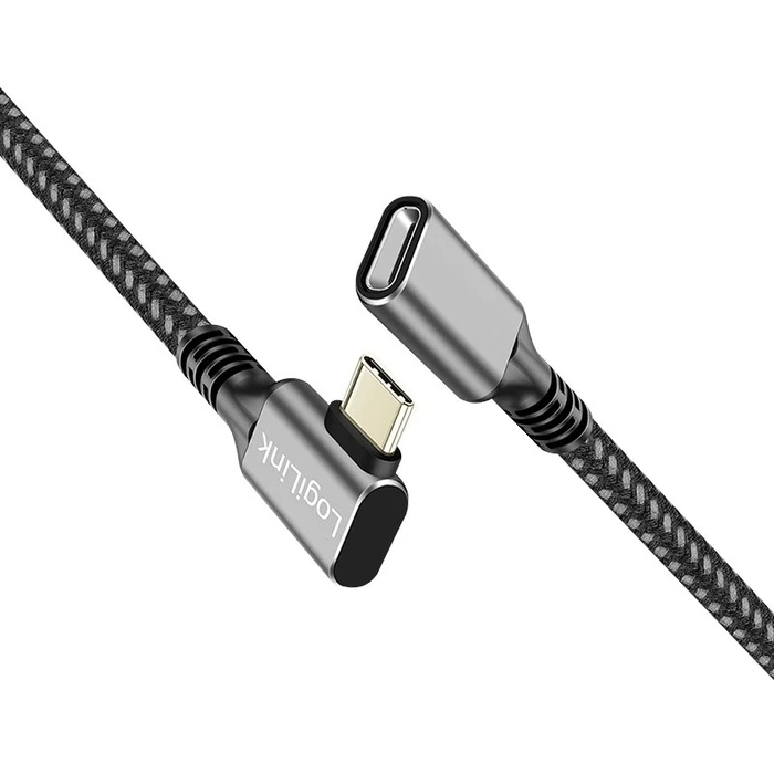 Καλώδιο USB Logilink USB3.2 Gen2 Type-C to USB-C/F, PD, AV, 0.5m
