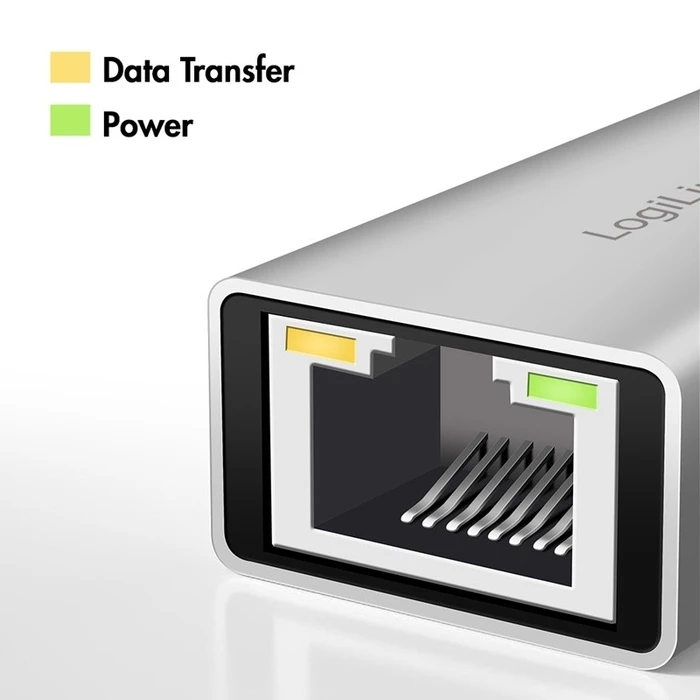 Αντάπτορας Δικτύου USB Logilink USB-A/-C to 2,5G Ethernet Gray
