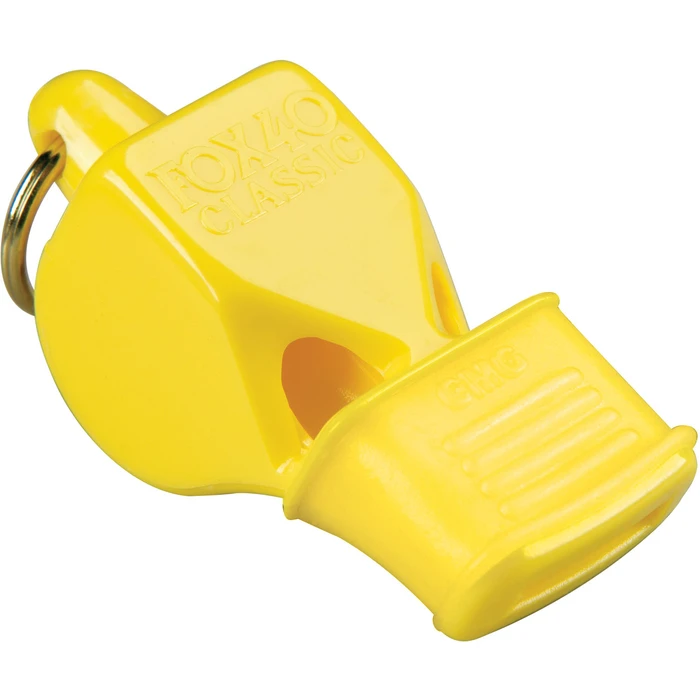 Σφυρίχτρα Fox40 Classic CMG Official Κίτρινη με Κορδόνι