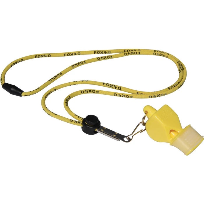 Σφυρίχτρα Fox40 Classic CMG Official Κίτρινη με Κορδόνι
