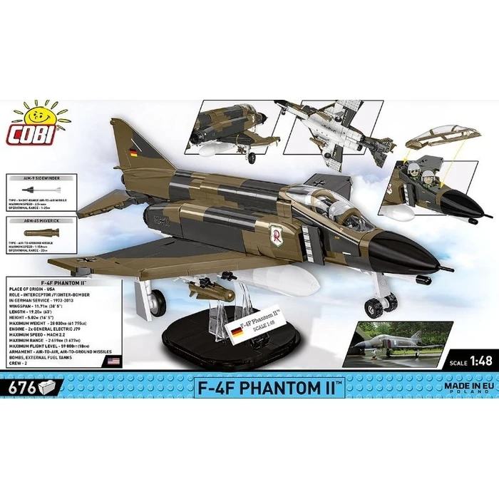 Τουβλάκια Cobi Blocks Armed Forces F-4F Phantom II 676 blocks
