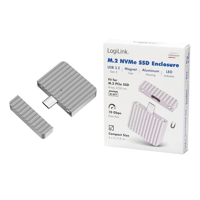 Θήκη για Σκληρό Δίσκο Logilink Very small USB3.2 Gen2x1 SSD USB-C NVM
