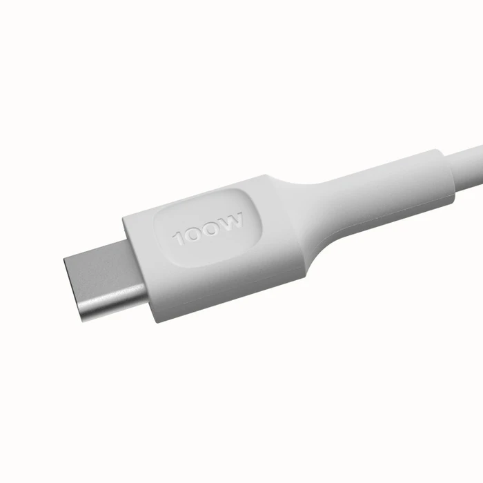 Καλώδιο USB Green Cell USB-C PowerFlex 100W silicone 1.2m White