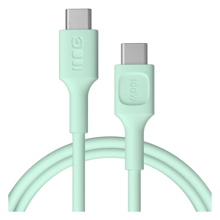 Καλώδιο USB Green Cell USB-C PowerFlex 100W silicone 1.2m Green