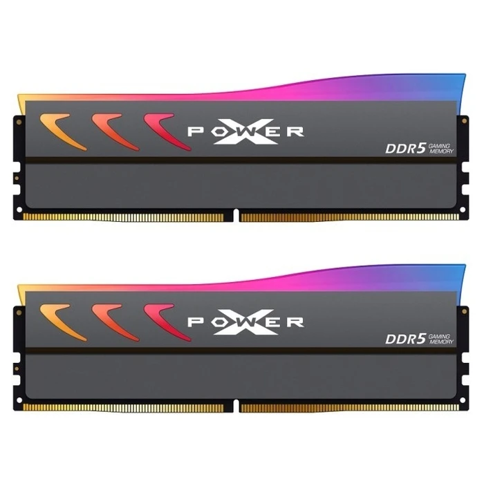 Μνήμη RAM Σταθερού DDR5 32GB Silicon Power XPOWER Storm RGB 2*16GB CL36 grey